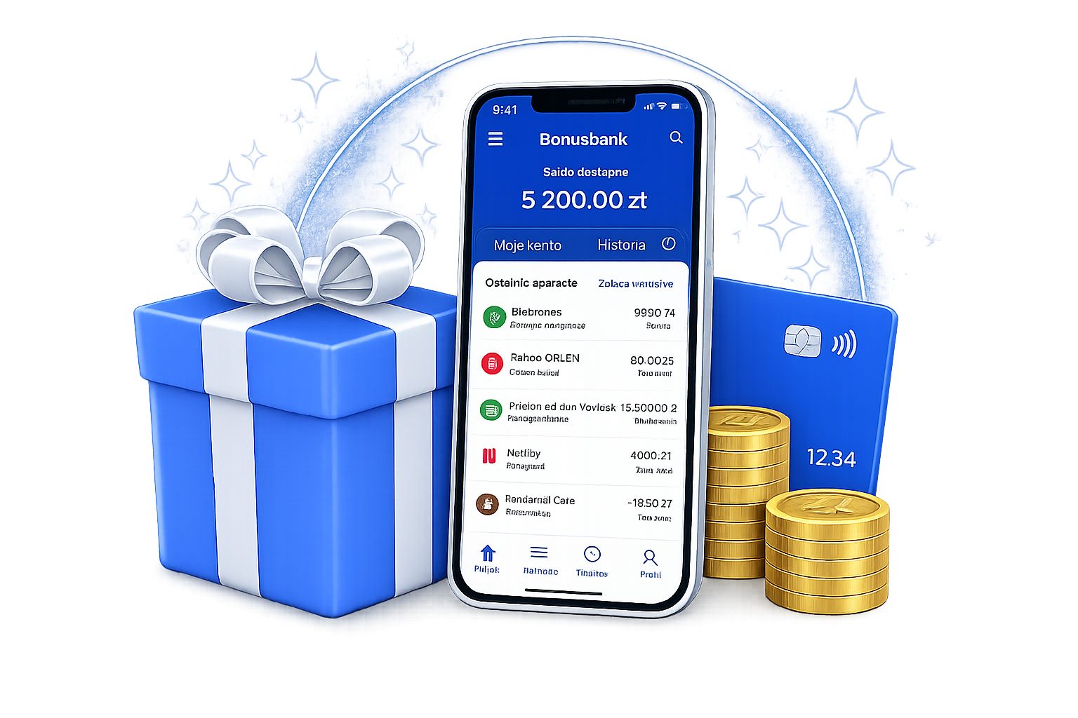 Premia z BonusBank.pl - aplikacja mobilna i prezent